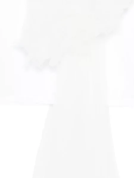 Tricou Alchemy cu volane alb