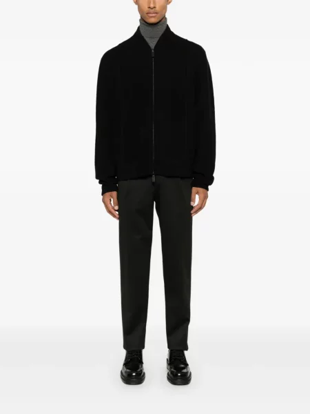 Plisuoti kelnės Giorgio Armani juoda