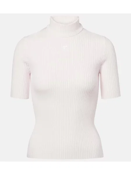 Top Courreges tricotate roz