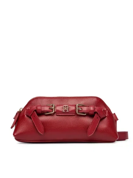 Tommy Hilfiger Torebka Th Buckle  czerwony