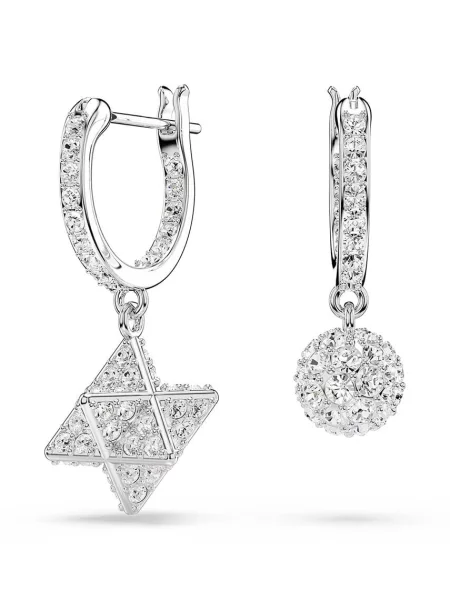 Kolczyki Swarovski szare