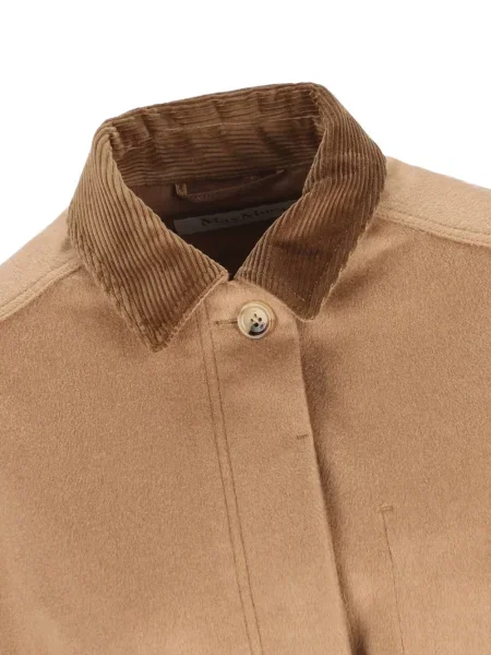 Geacă Max Mara de catifea cord maro