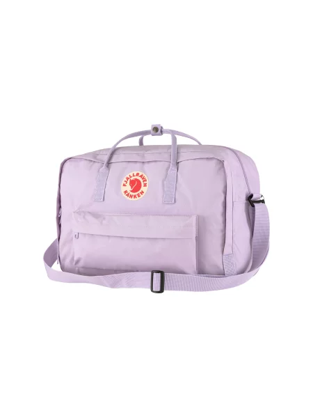 Раница Fjallraven Kanken Weekender лилаво голям с изчистен дизайн виолетово