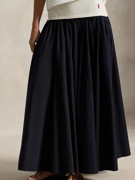 Spódnica Polo Ralph Lauren w kształcie litery A niebieska