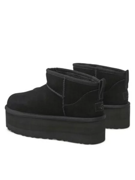 UGG Rövid szárú csizmák CLASSIC ULTRA MINI' fekete