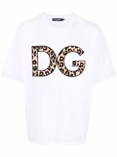 Koszulka Dolce And Gabbana z nadrukiem w panterkę