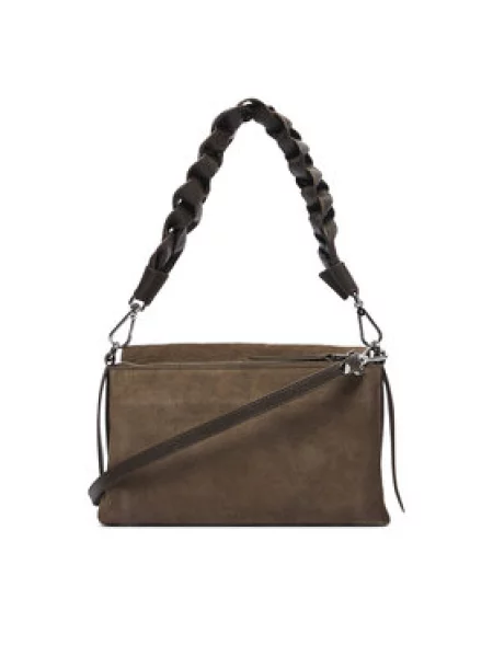 Ročna torba Coccinelle Boheme Suede Bimaterial E1 12 01 01 Khaki zelena