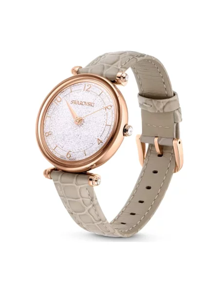 Zegarek Swarovski skórzany beżowy