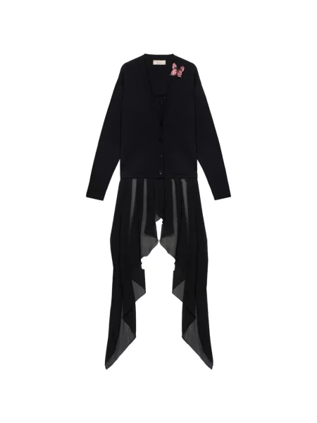 Cardigan Blumarine cu aplicații negru