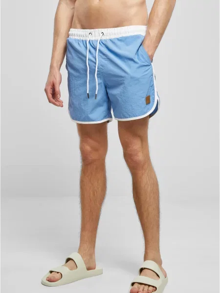 Slip de baie Urban Classics retro alb