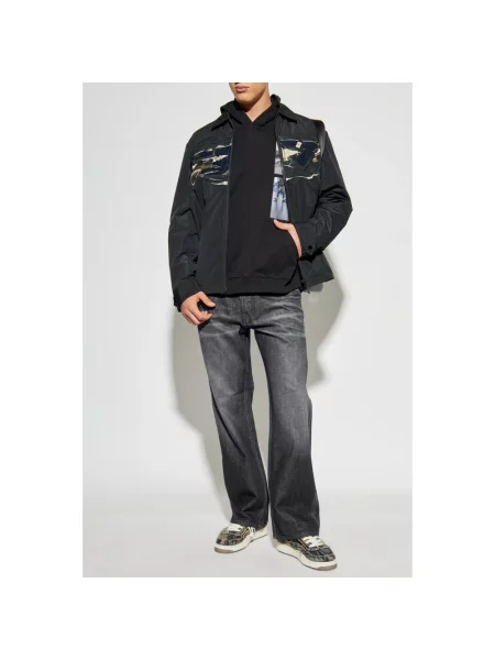 Bluza z kapturem Diesel z kapturem czarna