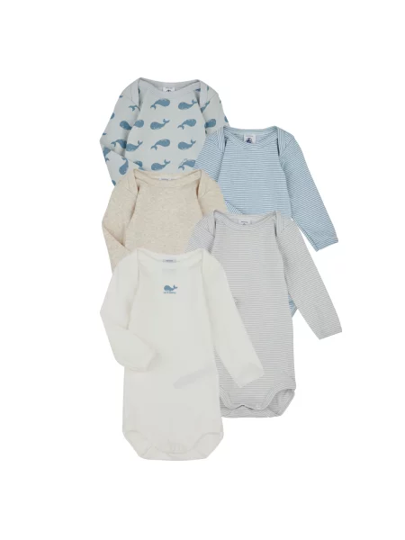 Body copii Petit Bateau gri