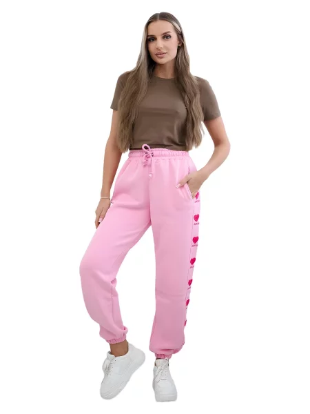 Kalhoty Amour růžové