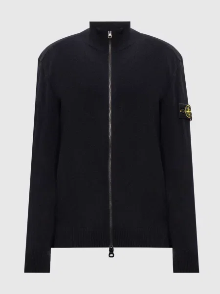 Кардиган з вовни Stone Island синій
