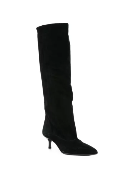 Botine Gisel B din piele de căprioară negru