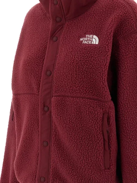 Geacă The North Face din fleece roșu