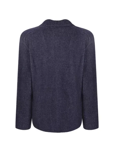 Gulerat cardigan Zanone tricotate albastru