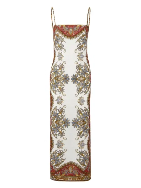 Sukienka midi Veronica Beard z nadrukiem z wzorem paisley do kolan