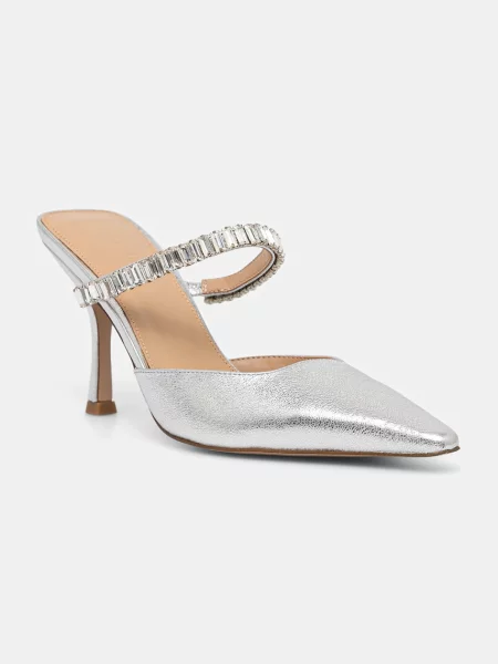 Steve Madden șlapi de piele Brecki-R cu cui argintiu