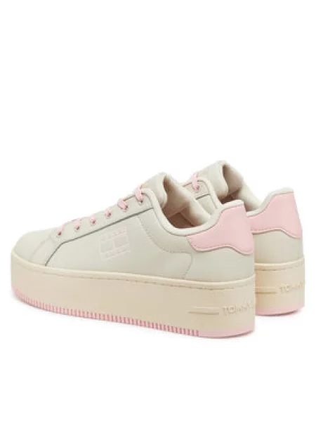 Tommy Jeans Laisvalaikio batai Tjw Flatform Ess Kreminė