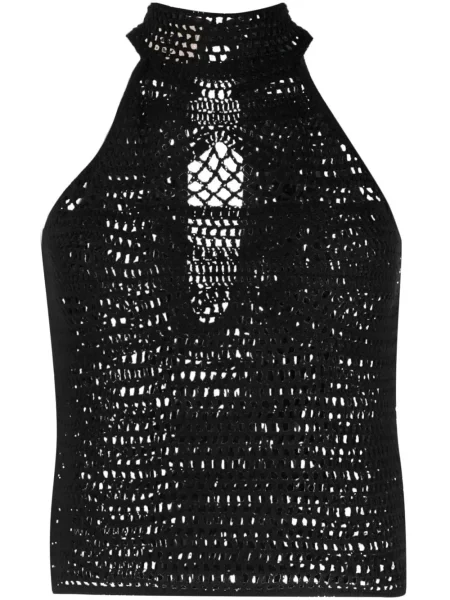 Top The Garment cu gât halter negru