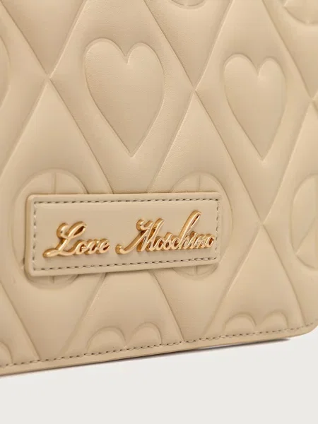 Кожаная сумка через плечо Love Moschino