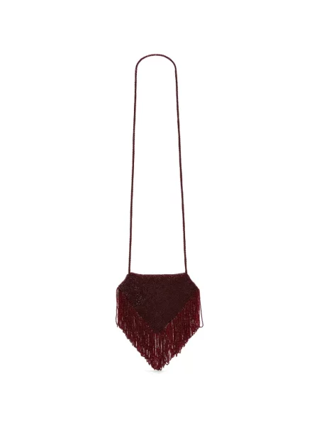 Clutch Victoria Beckham περιδέραιο κόκκινο