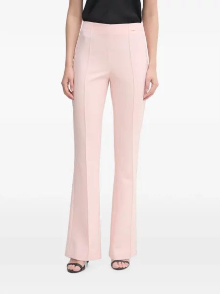 Pantaloni Gaudi evazate roz