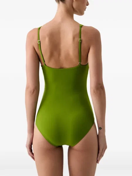 Pandantiv Michael Michael Kors din piele cu autograf plic verde