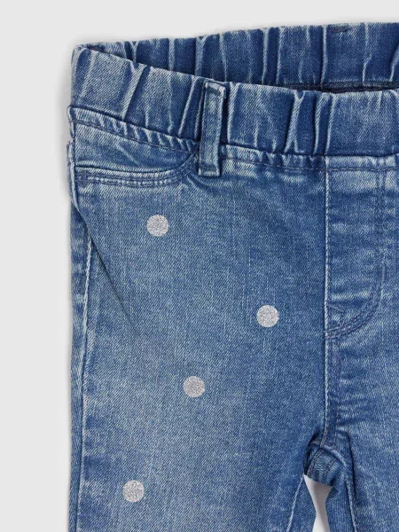 Pantaloni copii Gap alb