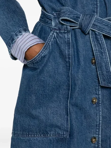 Rochie din denim A.p.c. de costum albastru