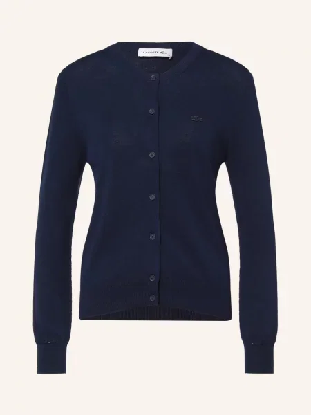 Lacoste Pletený Svetr tmavě modrá