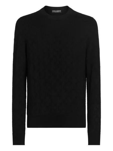 Pulover Dolce & Gabbana de mătase negru