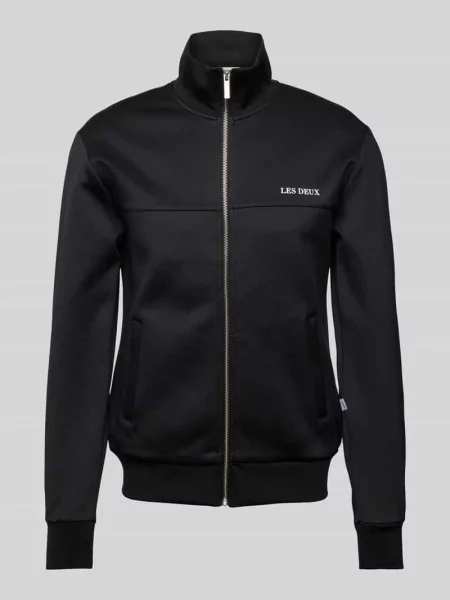 Bluza rozpinana z nadrukiem z logo model ‘Ballier’ Les Deux czarna