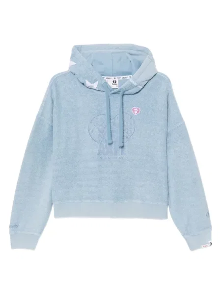 Hímzett kapucnis melegítő felső A Bathing Ape® kék