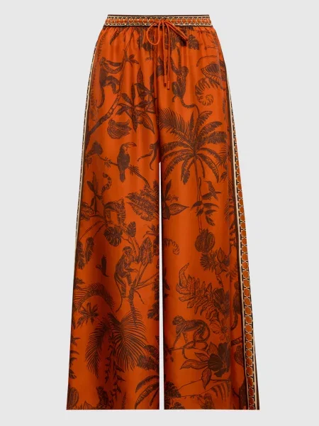 Палаццо Monkey Dance із шовку Alemais помаранчеві