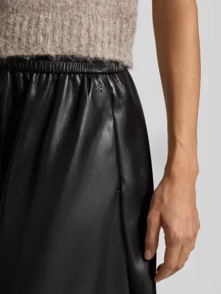 Raffaello Rossi Spódnica Smea Z Imitacji Skóry schwarz czarna