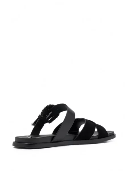 Sandale Sam Edelman fără toc cu cataramă negru