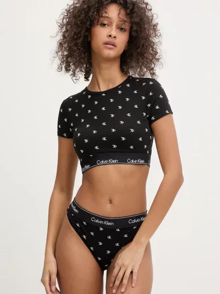 Calvin Klein Underwear top bombažen črna