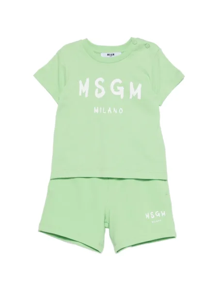 Szorty dziecięce Msgm zielone