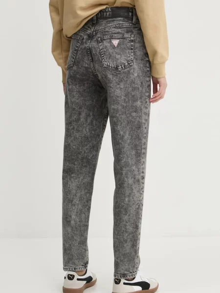 Kalhoty Levi's černá široké high waist šedé