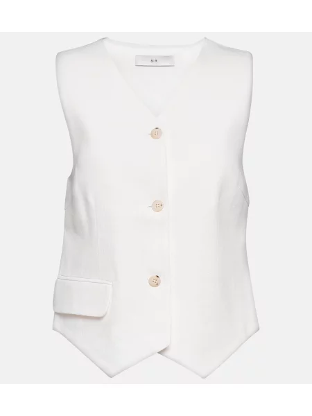 Vestă Sir alb