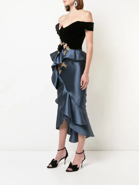 Rochie de cocktail Marchesa negru