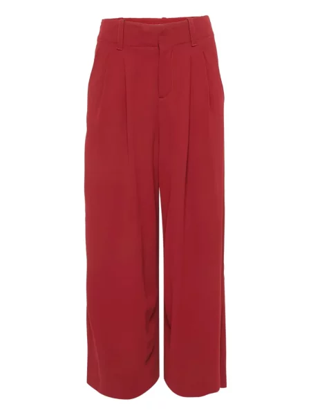 Pantaloni Alice + Olivia plisate roșu