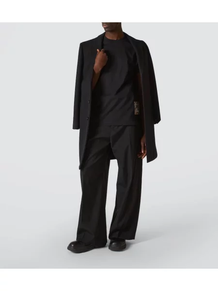Kockované tričko Burberry čierna