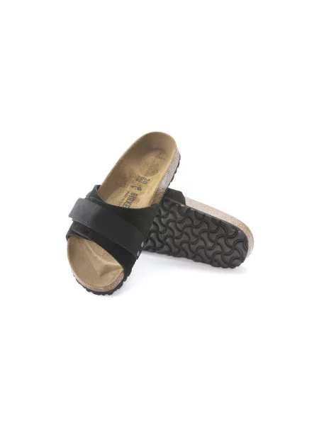 Birkenstock Oita Suede Leather Regular Fit Kobiety Sandały Birkenstock Size: czarny