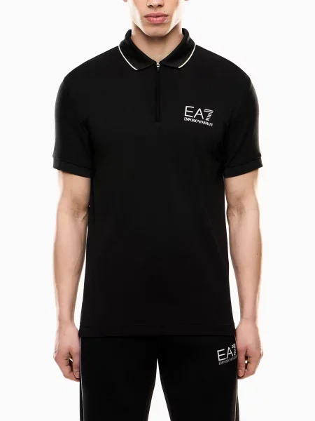 Поло Ea7 черное