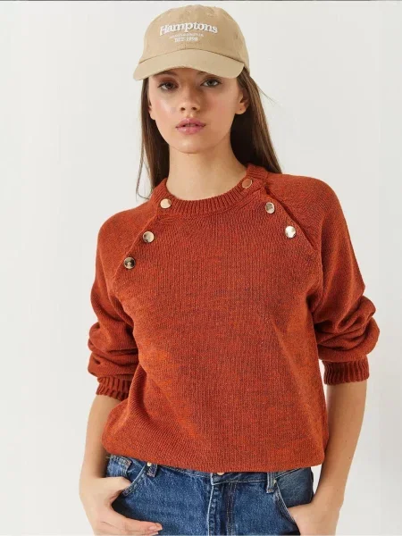 Bianco Lucci Pulover Pullover kostanj rjava