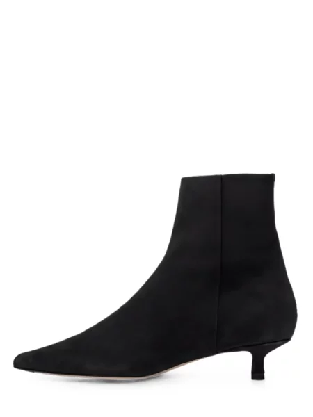 Cizme scurte Aeyde din piele de căprioară negru