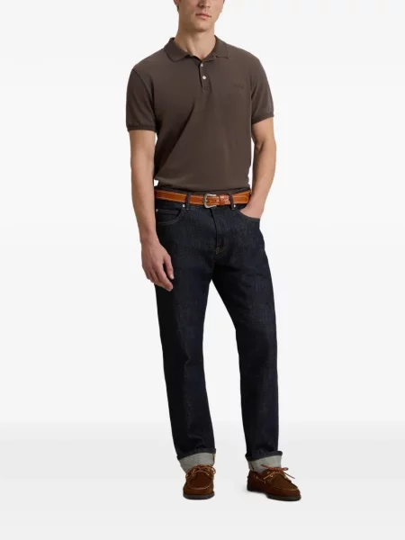 Tricou polo Woolrich maro